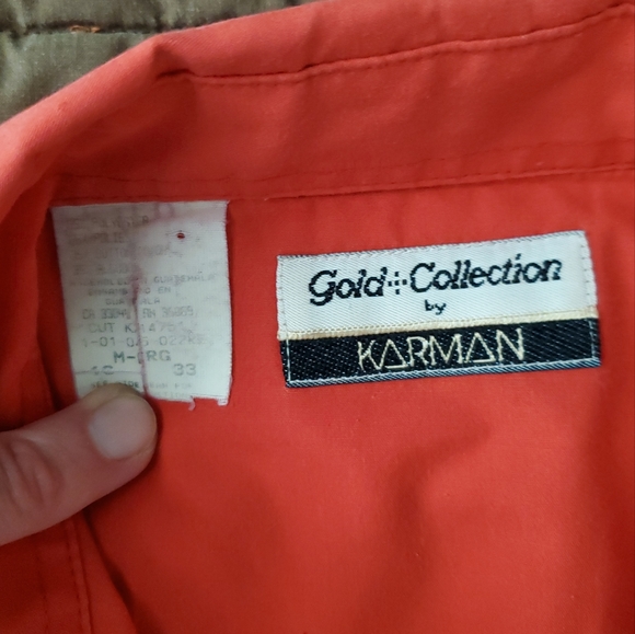 Vintage Karman Western Men's Long Sleeve. RED SNAPS. Med/Large. GVPWC. - Picture 4 of 14
